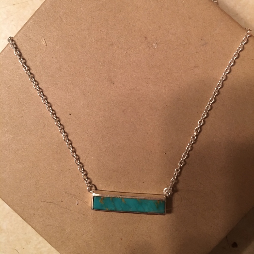 Pura Vida Turquoise Bar Necklace